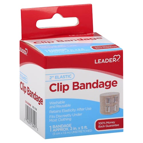 Image for Leader Clip Bandage, Elastic, 2 Inch,1ea from Jolley's Pharmacy Redwood