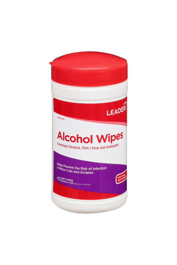 Image for Leader Alcohol Wipes,40ea from Jolley's Pharmacy Redwood