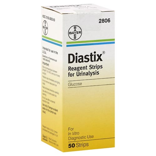Image for Diastix Reagent Strips for Urinalysis, Glucose,50ea from Jolley's Pharmacy Redwood