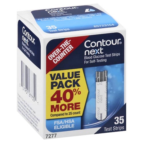 Image for Contour Blood Glucose Test Strips, Value Pack,35ea from Jolley's Pharmacy Redwood