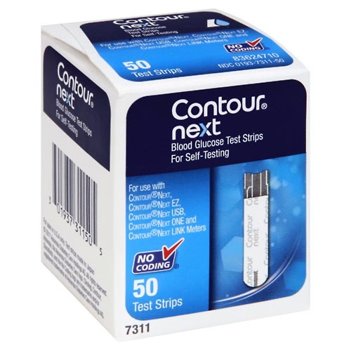 Image for Contour Blood Glucose Test Strips,50ea from Jolley's Pharmacy Redwood