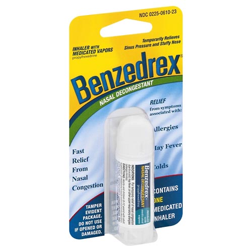 Image for Benzedrex Inhaler with Medicated Vapors, Nasal Decongestant,1ea from Jolley's Pharmacy Redwood
