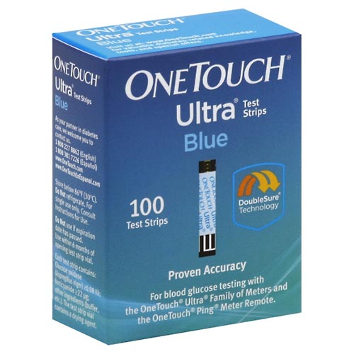 Image for One Touch Test Strips, Blue,100ea from Jolley's Pharmacy Redwood