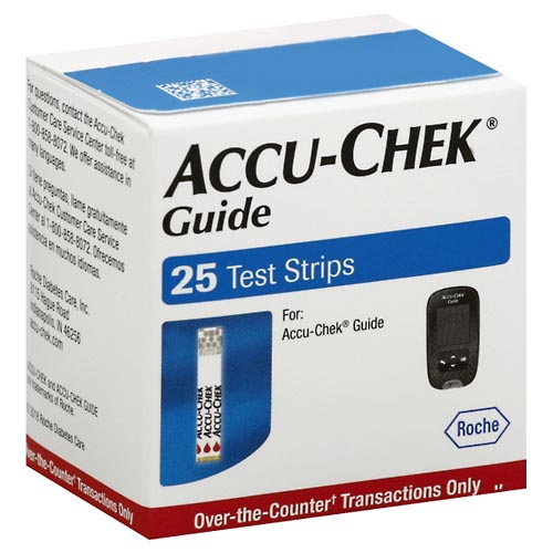 Image for Accu Chek Test Strips 25 ea from Jolley's Pharmacy Redwood