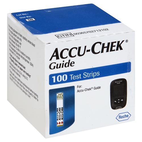 Image for Accu Chek Test Strips,100ea from Jolley's Pharmacy Redwood