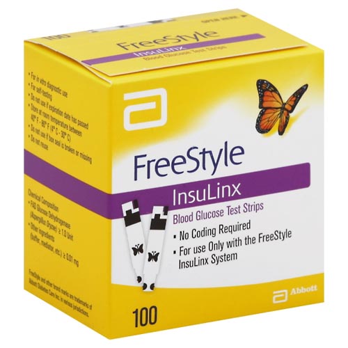 Image for FreeStyle Blood Glucose Test Strips,100ea from Jolley's Pharmacy Redwood