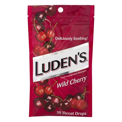 Image for Ludens Throat Drops, Wild Cherry,30ea from Jolley's Pharmacy Redwood